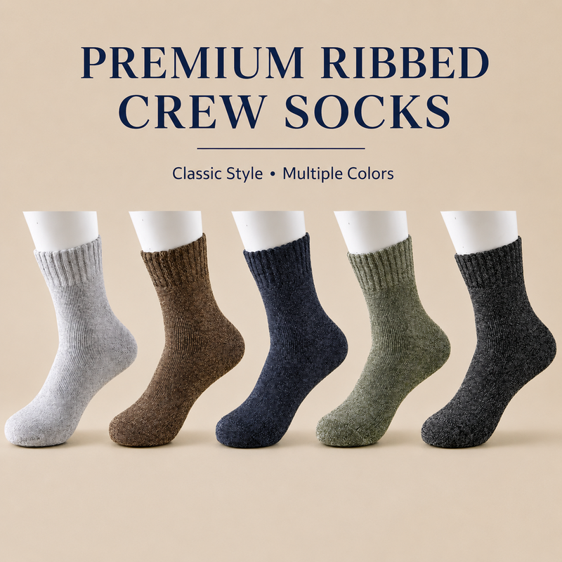 日常基础与罗纹袜 — Huakui OEM sock manufacturing